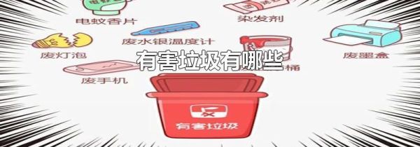 有害垃圾有哪些
