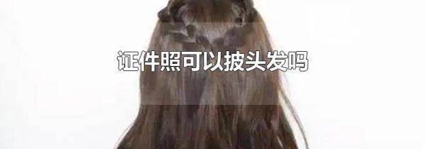 证件照可以披头发吗
