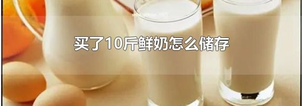 买了10斤鲜奶怎么储存