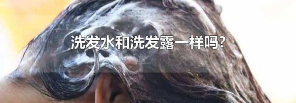 洗发水和洗发露一样吗?
