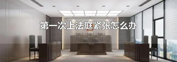 第一次上法庭紧张怎么办