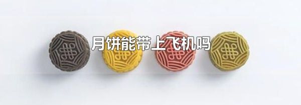 月饼能带上飞机吗