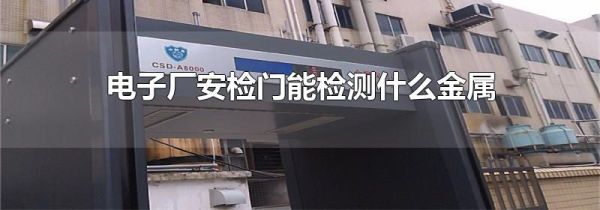 电子厂安检门能检测什么金属