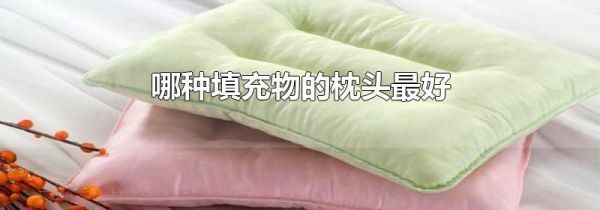 哪种填充物的枕头最好