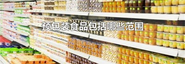 预包装食品包括哪些范围