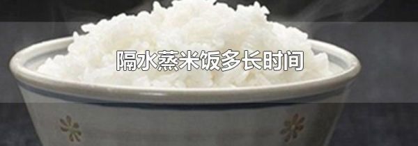 隔水蒸米饭多长时间