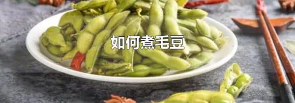 如何煮毛豆