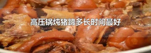 高压锅炖猪蹄多长时间最好