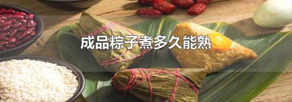 成品粽子煮多久能熟
