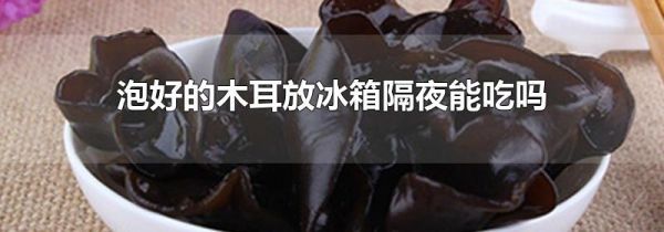 泡好的木耳放冰箱隔夜能吃吗