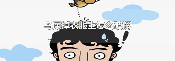 鸟屎掉衣服上怎么破解