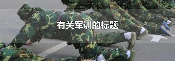 有关军训的标题