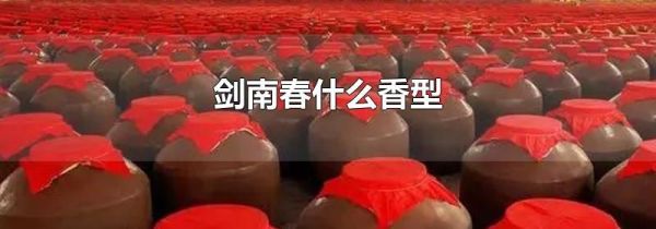 剑南春什么香型