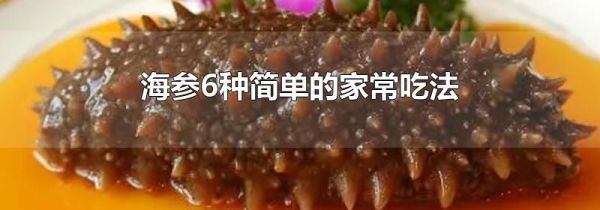 海参6种简单的家常吃法