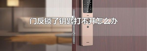 门反锁了钥匙打不开怎么办
