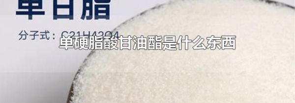 单硬脂酸甘油酯是什么东西