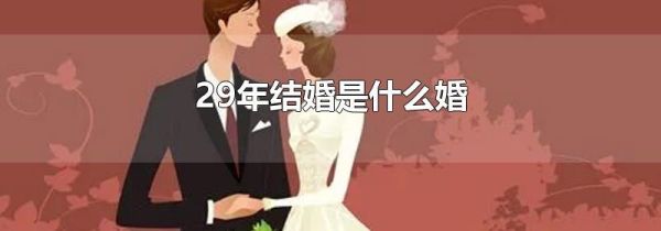 29年结婚是什么婚