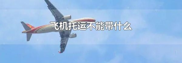 飞机托运不能带什么