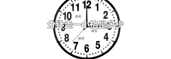 分针走一小格是多少