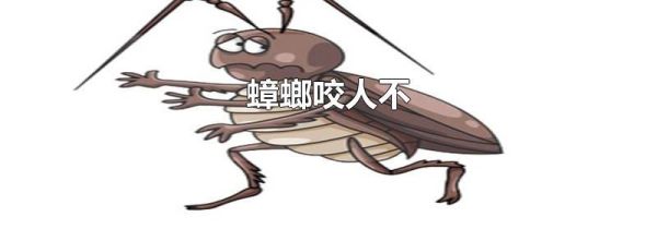 蟑螂咬人不
