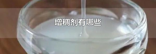 增稠剂有哪些