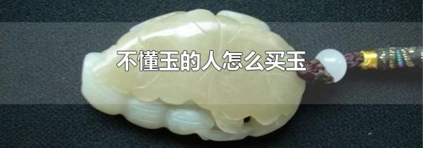 不懂玉的人怎么买玉