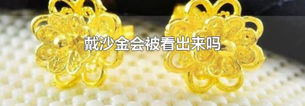 戴沙金会被看出来吗