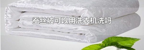 蚕丝被可以用洗衣机洗吗
