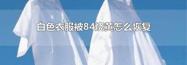 白色衣服被84烧黄怎么恢复