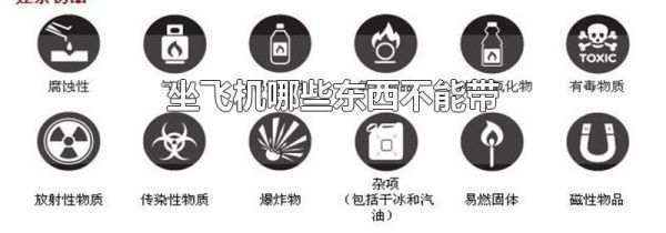 坐飞机哪些东西不能带
