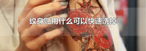 纹身贴用什么可以快速洗掉