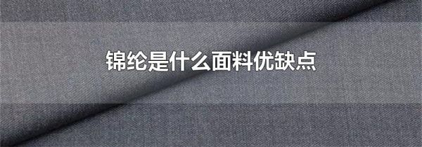 锦纶是什么面料优缺点