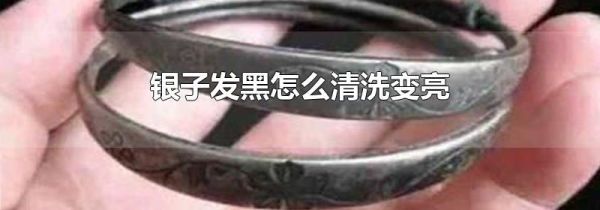 银子发黑怎么清洗变亮