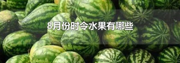 8月份时令水果有哪些