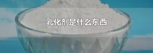 乳化剂是什么东西