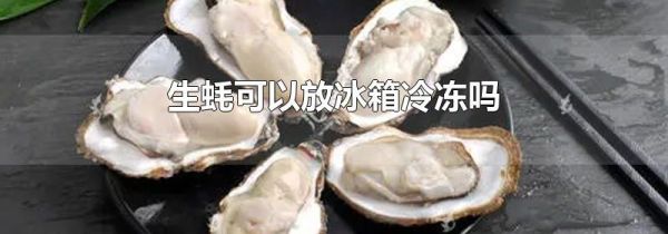 生蚝可以放冰箱冷冻吗