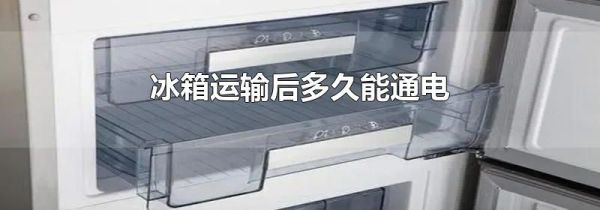冰箱运输后多久能通电