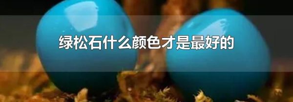 绿松石什么颜色才是最好的