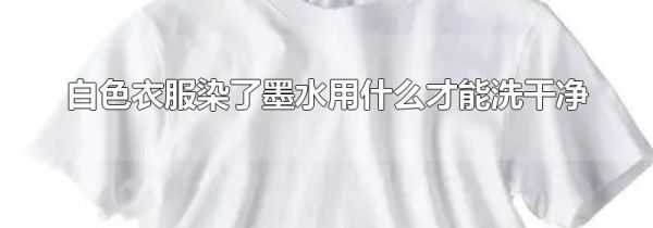 白色衣服染了墨水用什么才能洗干净