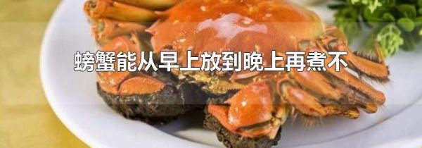 螃蟹能从早上放到晚上再煮不