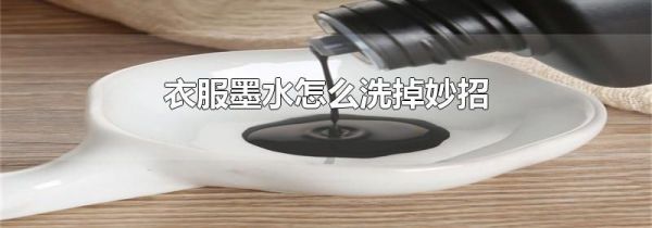 衣服墨水怎么洗掉妙招