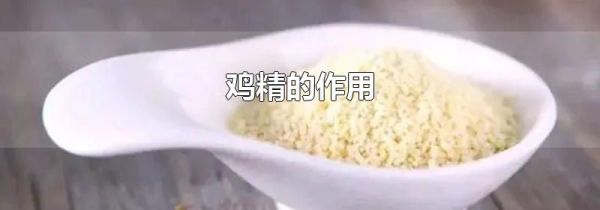 鸡精的作用