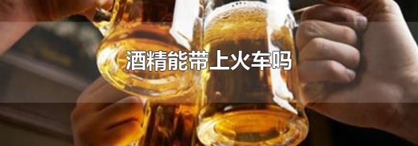 酒精能带上火车吗