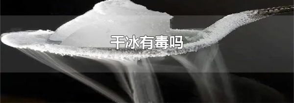 干冰有毒吗