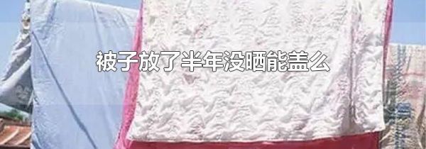 被子放了半年没晒能盖么