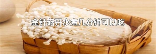 金针菇开水煮几分钟可以吃