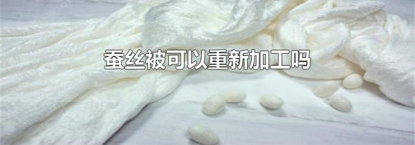 蚕丝被可以重新加工吗