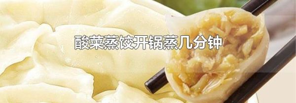 酸菜蒸饺开锅蒸几分钟