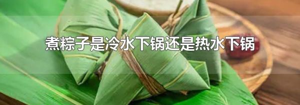 煮粽子是冷水下锅还是热水下锅