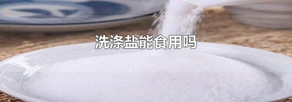 洗涤盐能食用吗